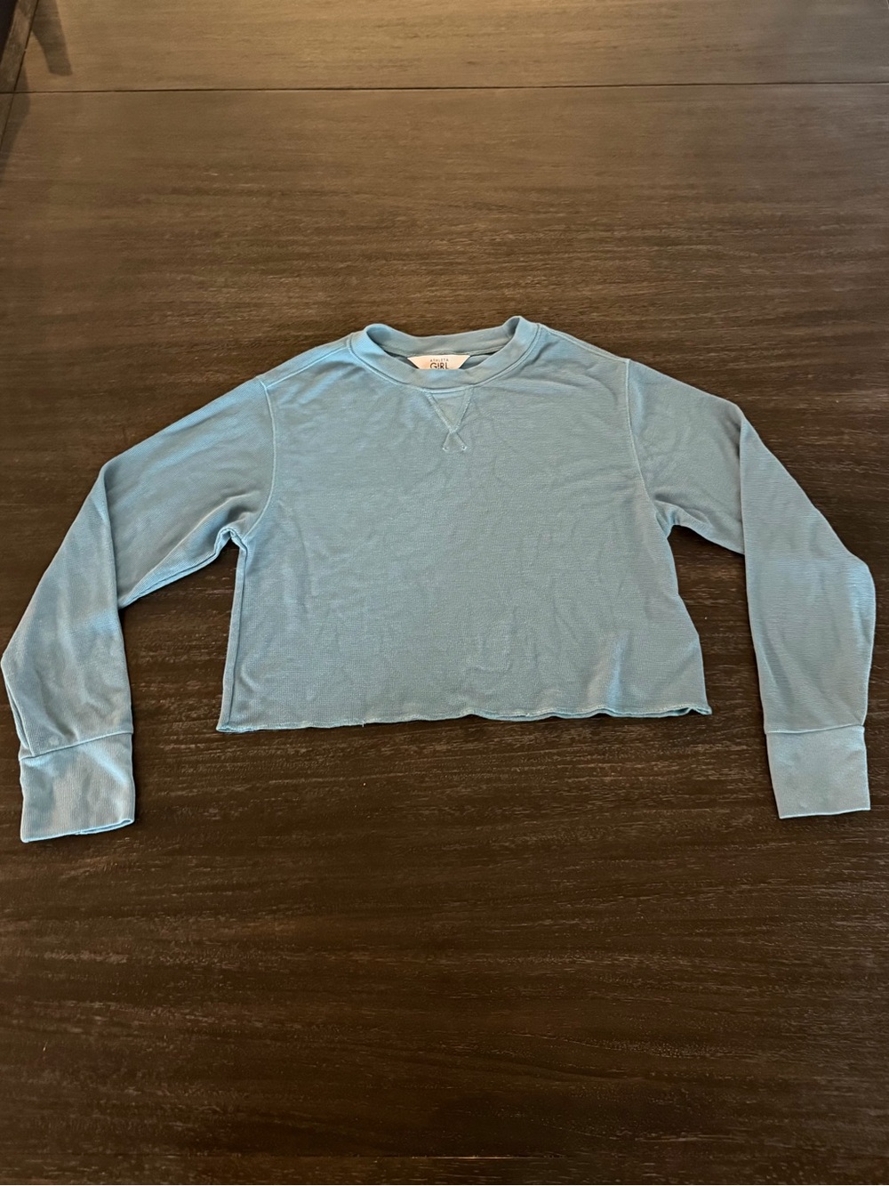 ATHLETA Girl Medium (8/10) Long Sleeve Crop Top